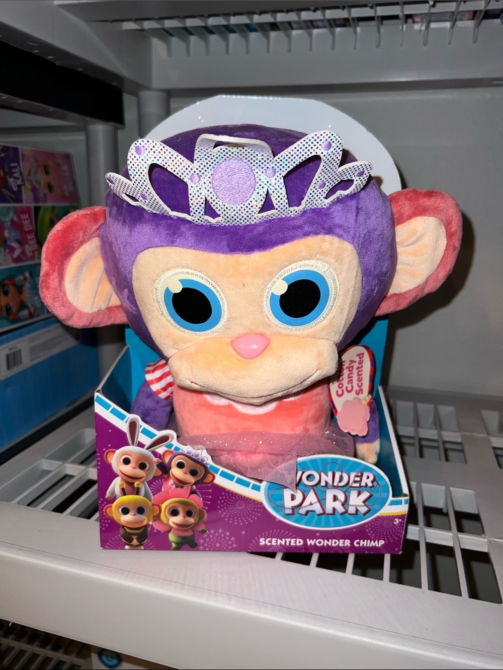Wonder Park Scented Plush Chimp - Purple & Pink